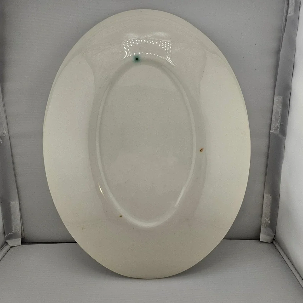 Vintage Leaf Melody Platter, Mid-Century MCM Royal‎ China Serving Mid-Century